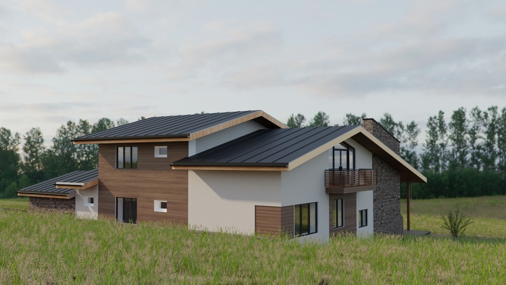 Энергоэффективный дом на склоне