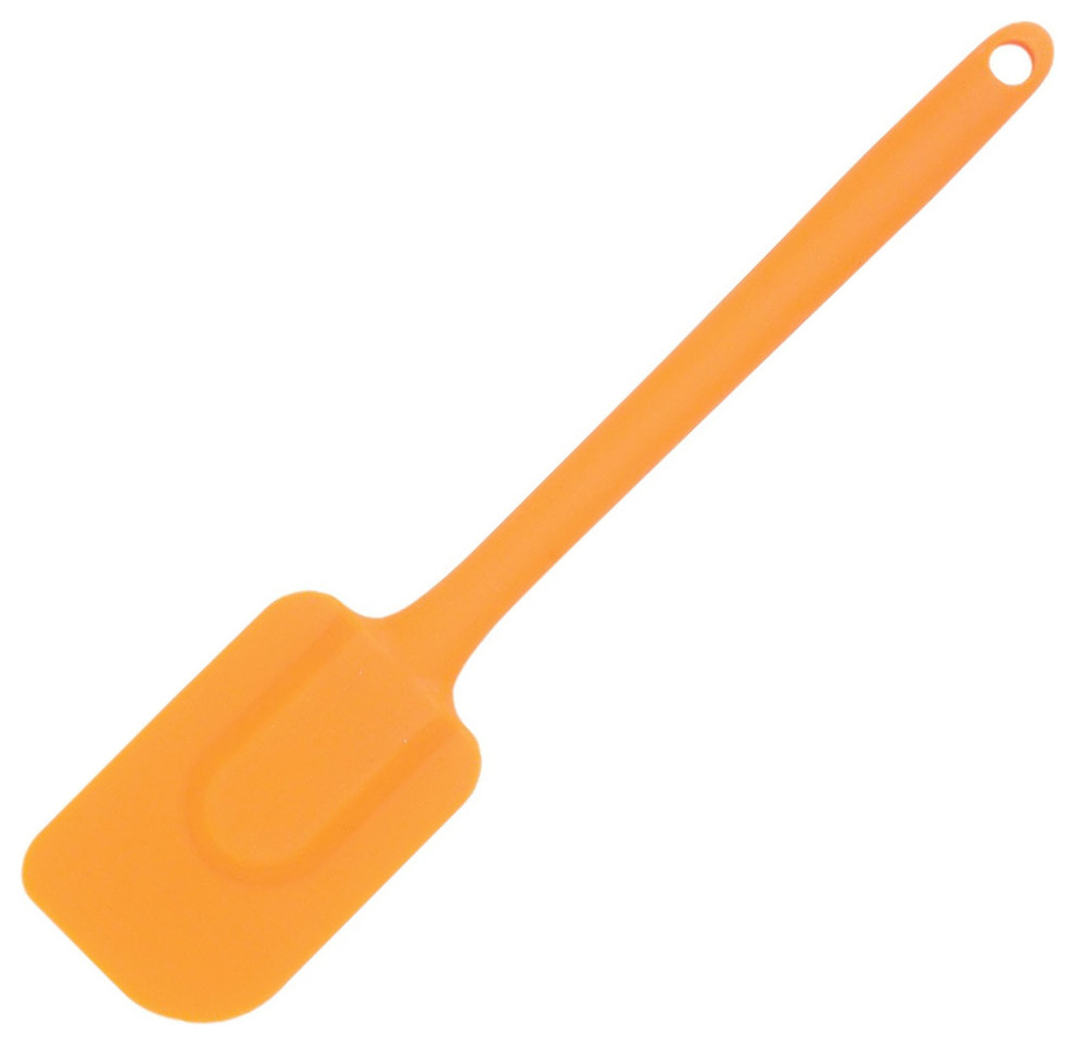orange silicone spatula