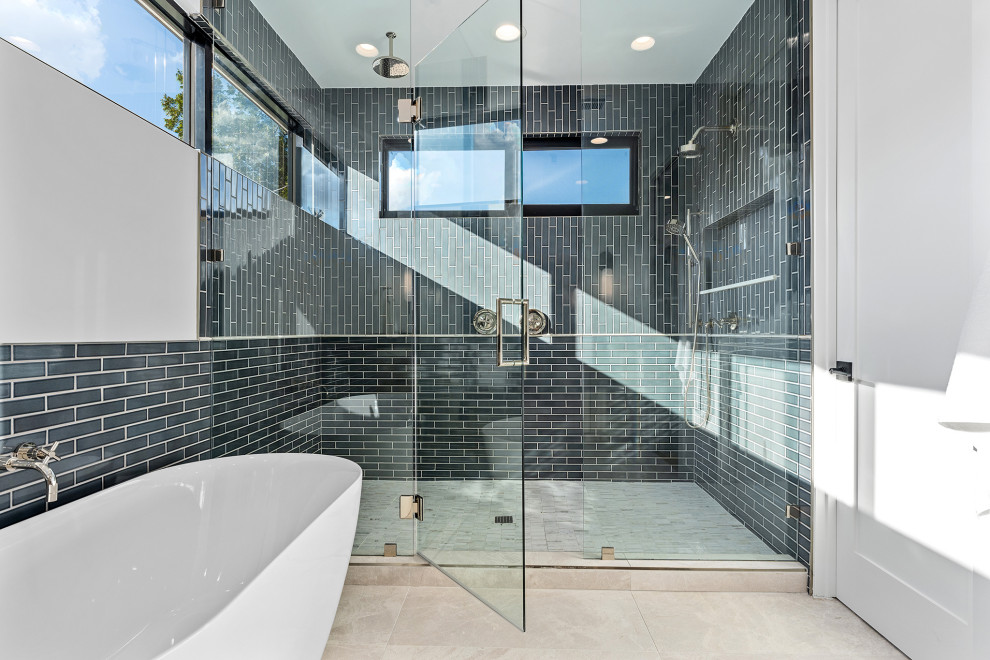 Standard Clear Glass to Glass Frameless Shower