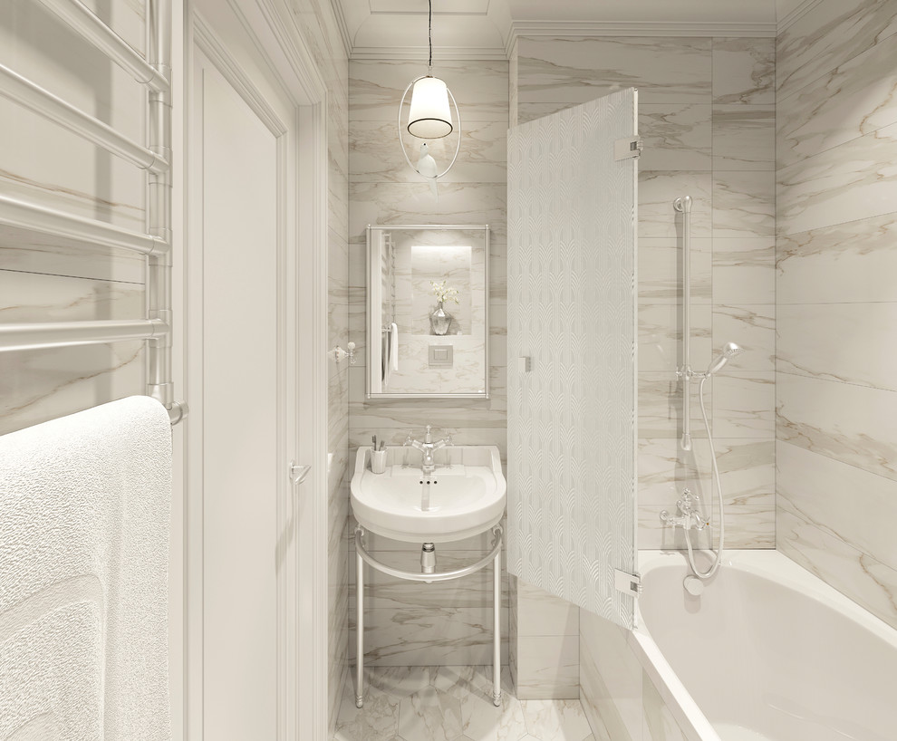 Детский санузел в квартиру в стиле американской классики