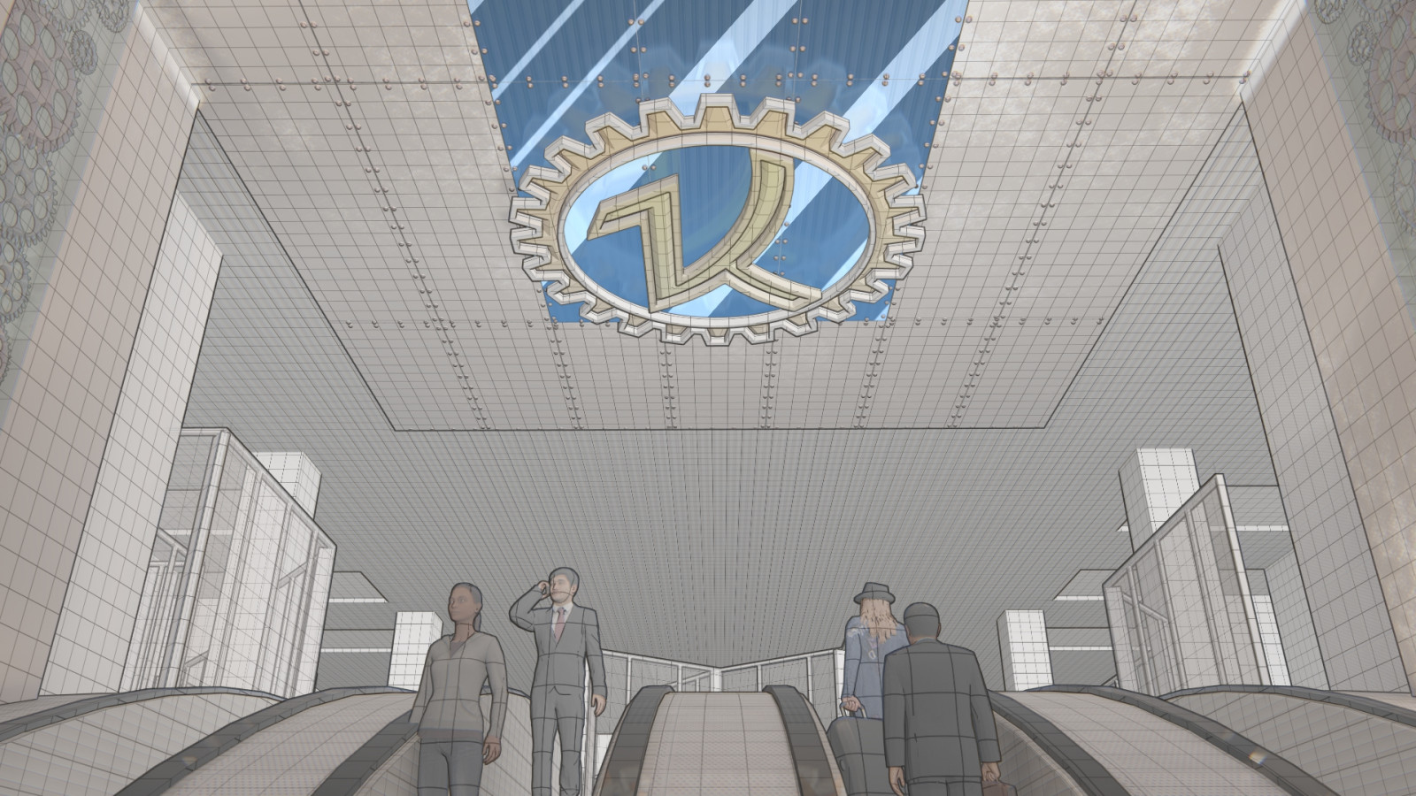 Эскизный проект станции метро #artist_ss