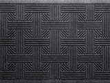 Mohawk Home Waffle Grid Impression Onyx 36 in. x 48 in. Recycled