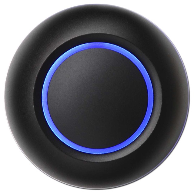 illuminated black True doorbell button by Spore