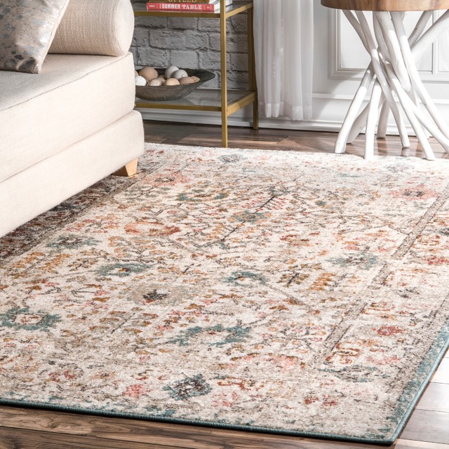 nuLOOM Lenore VintageStyle Area Rug, 6'7"x9' Contemporary Rugs