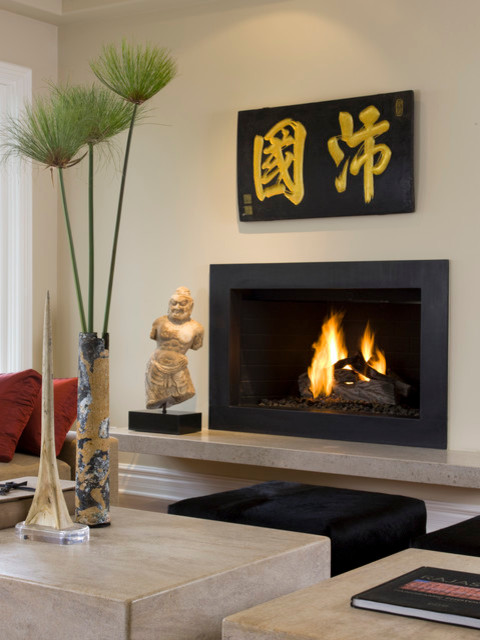 Inspiration for an asian living room in Orange County.