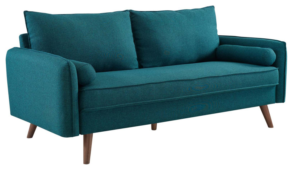 Revive Upholstered Fabric Sofa Midcentury Sofas by Modway Houzz