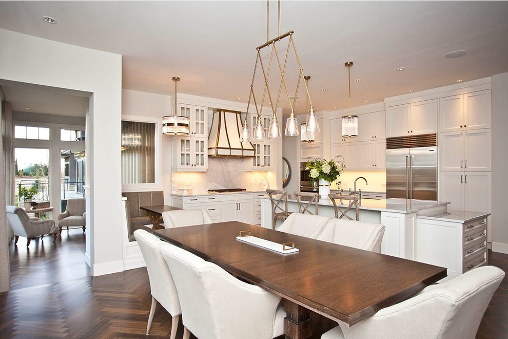 Transitional kitchen photo in Calgary