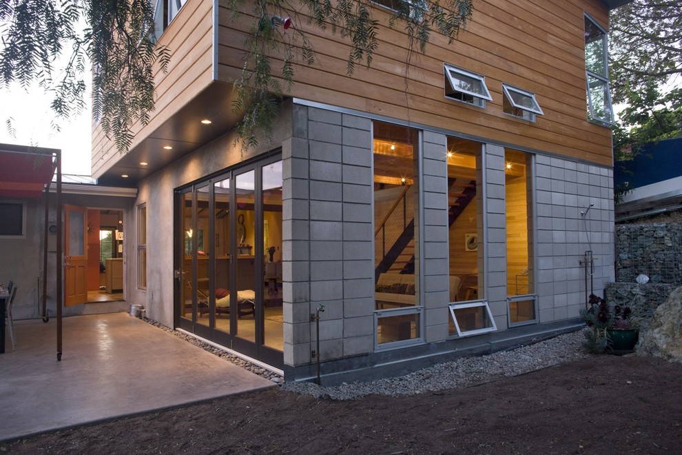 Inspiration for a contemporary patio in San Luis Obispo with a pergola.