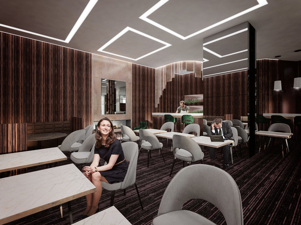 Лобби-ресторан в отеле Sheraton Palace в Москве