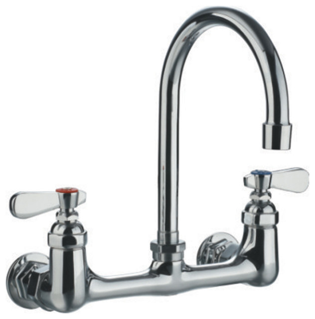 Whitehaus Kitchen Utility Faucet With Polished Chrome Finish WHFS9814-P5-C