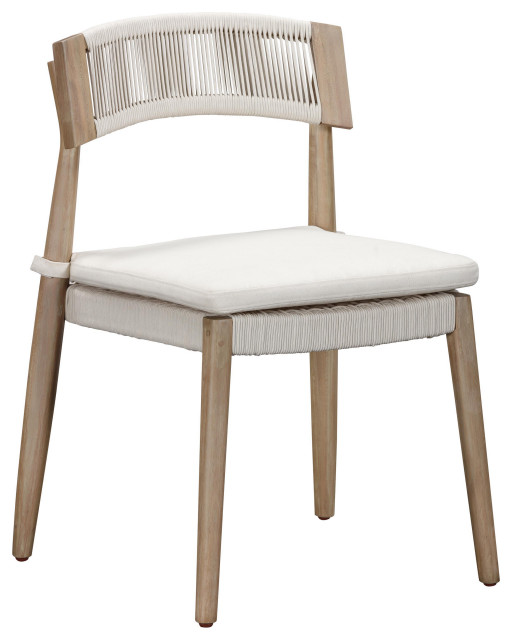 Gata Cream Outdoor Dining Chair Set of 2