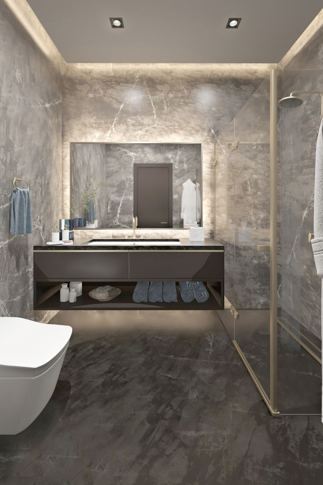 Современная квартира в темных тонах