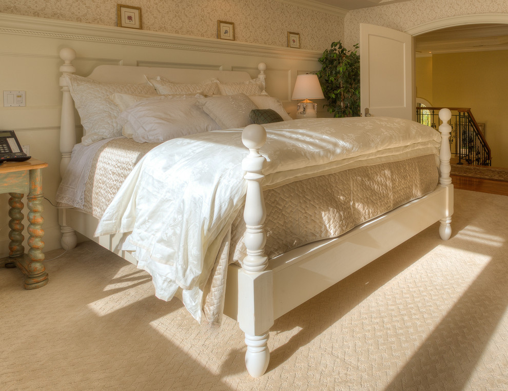 2024美式卧室装修设计图片 2024美式床装修效果图片