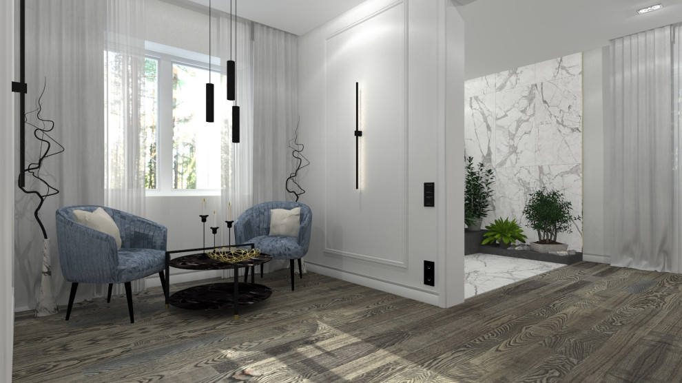 ДОМ В РОСЛАВЛЕ В СИНИХ ОТТЕНКАХ