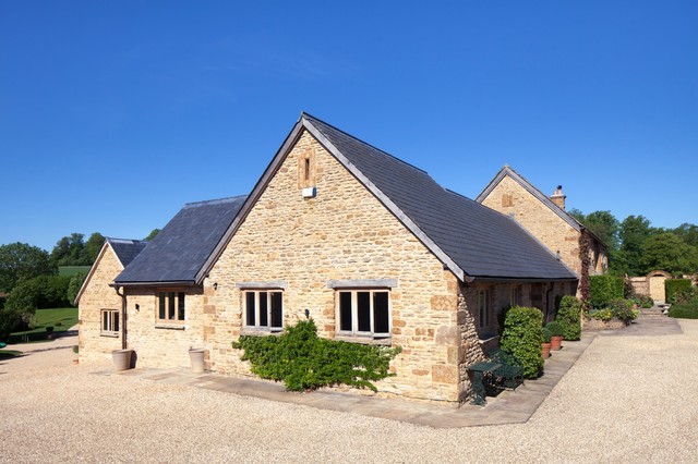 Barn Conversion Project lantlig-fasad