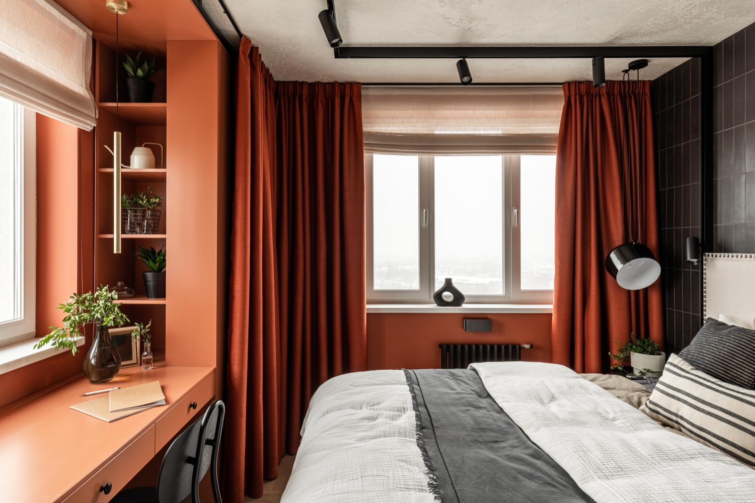 Спальня с огоньком