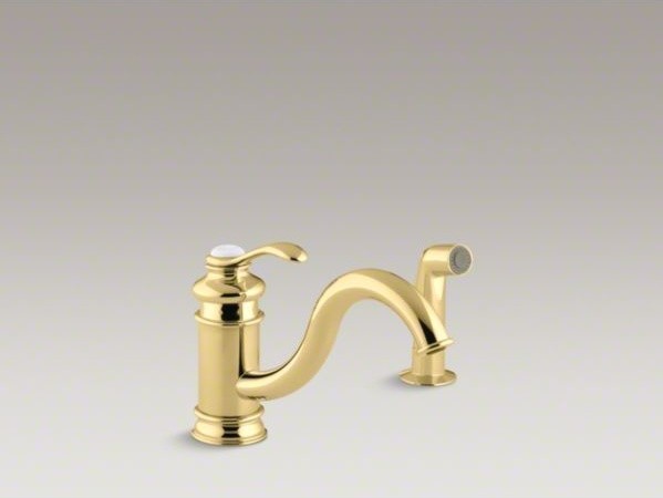 KOHLER Fairfax(R) single-hole kitchen sink faucet with 9" spout, matching finish