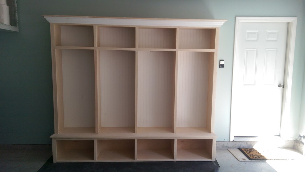 Custom Maple Mudroom Bench - Danbury, CT