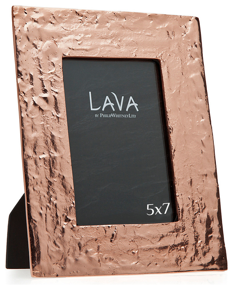 Textured Copper Photo Frame Contemporary Picture Frames By Philip