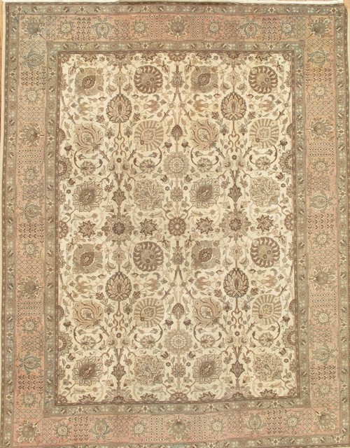 Pasargad Antique Baku Collection Hand-Knotted Wool Area Rug, 9'9"x12'9"