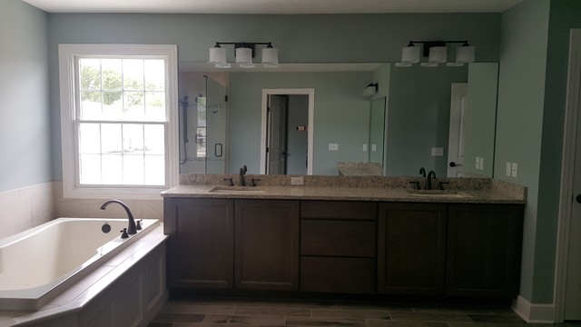 New Home Construction transitional-bathroom