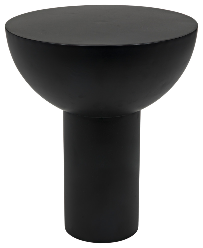 Touchstone Side Table, Black Metal Industrial Side Tables And End