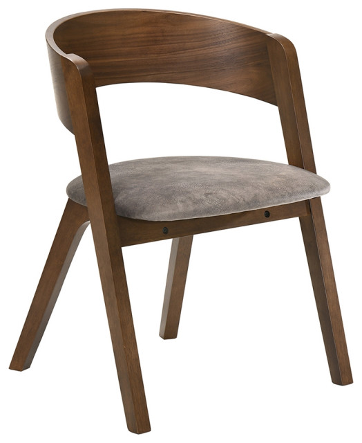 Calico Dining Chair in Walnut Veneer - Midcentury - Dining Chairs - by ...