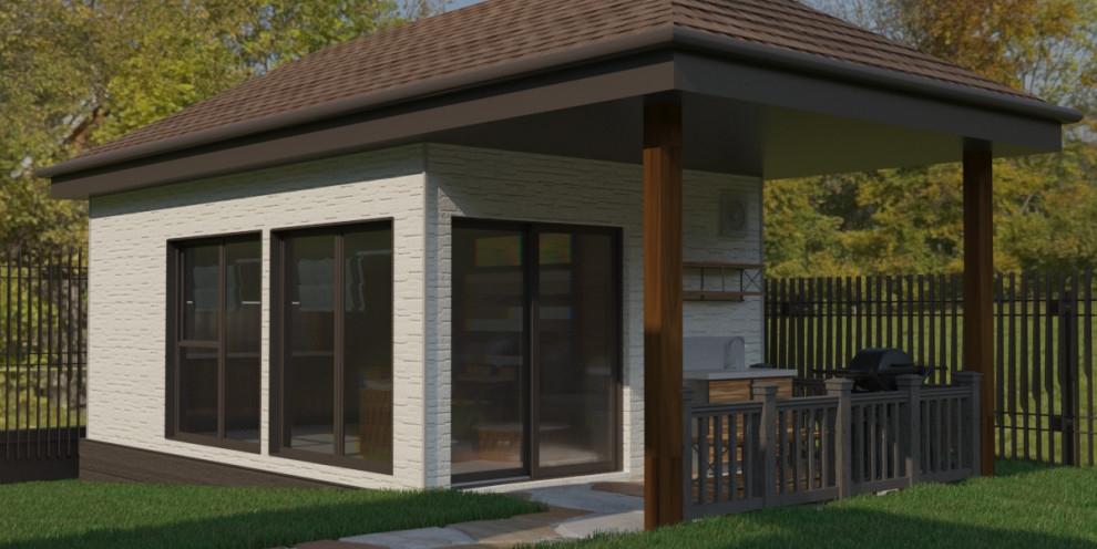 Проект беседки - гостевого домика