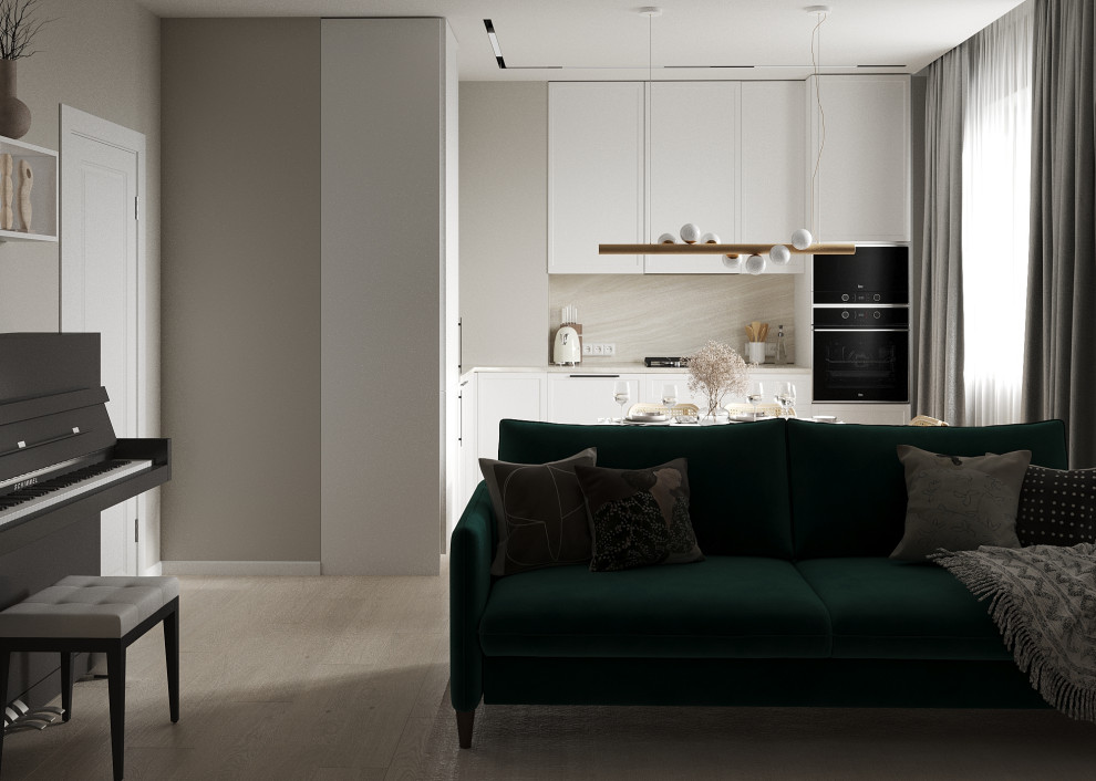 Кухня-гостиная в современном стиле