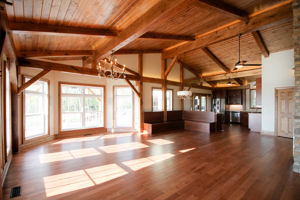 Timber Frame House Addition on Ridge Road