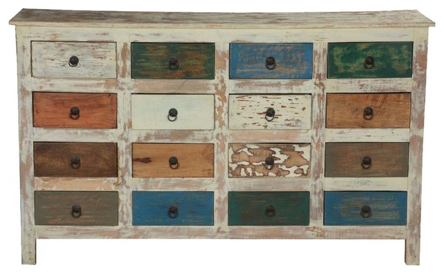 Rustic Earth Tones Mango Wood 16 Drawer Standard Horizontal Dresser Rustic Earth Tones Mango Wood 16 Drawer Standard Horizontal Dresser