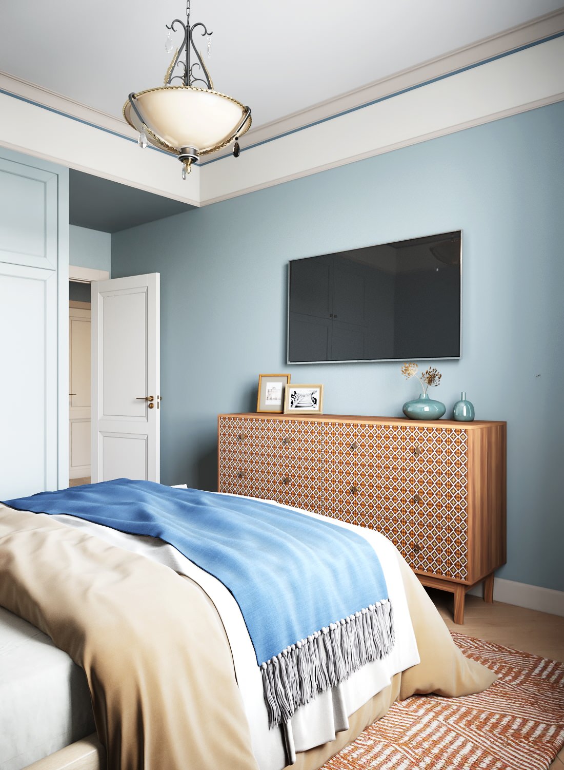 Квартира в голубых оттенках под сдачу в аренду