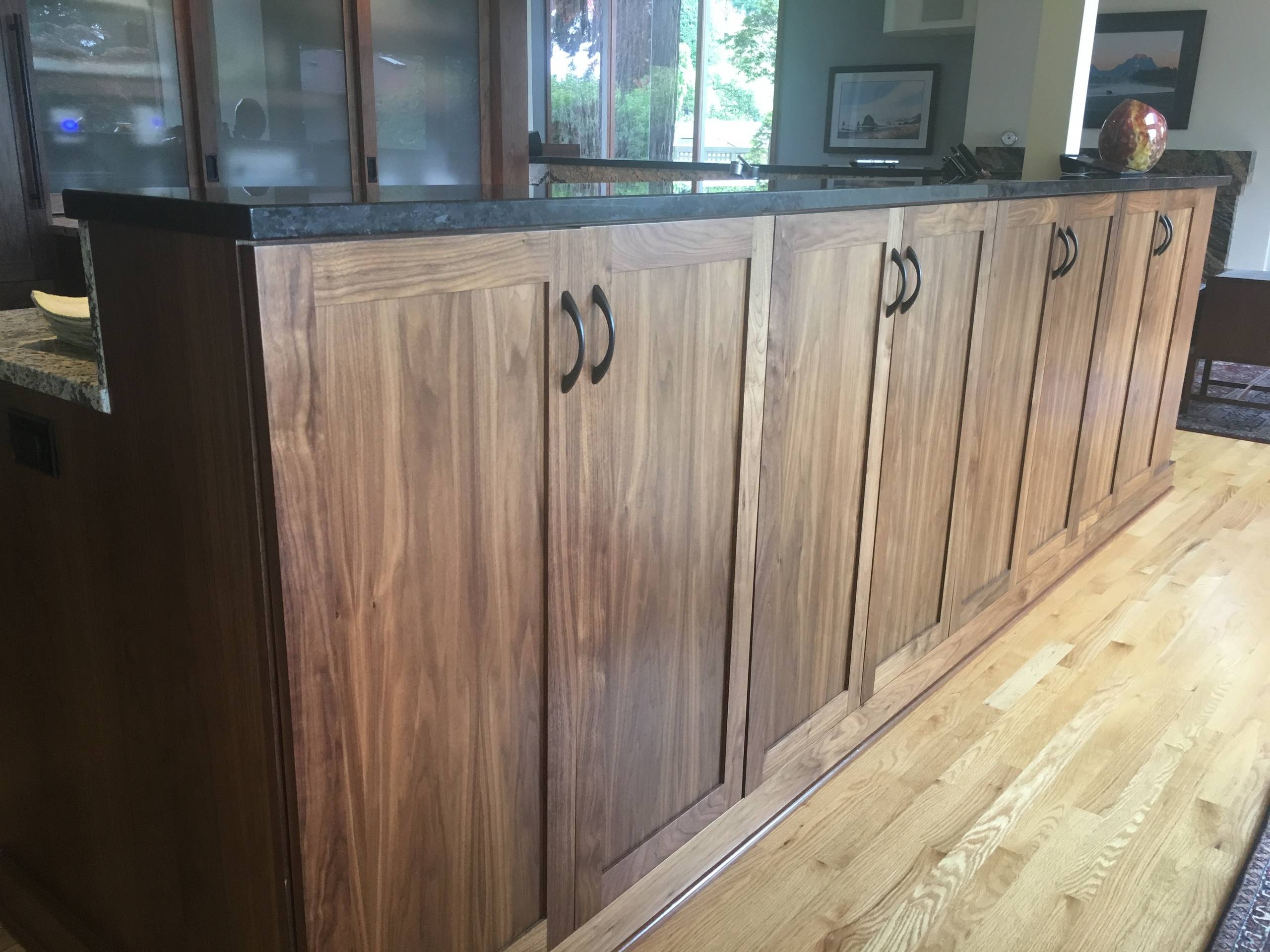 Bellevue/Kitchen Walnut Cabinets