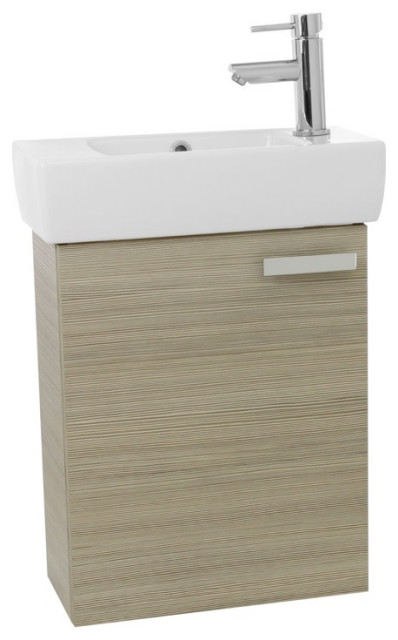 Nameeks C140 Cubical 19" Wall Mounted / Floating Vanity Set - Larch Canapa