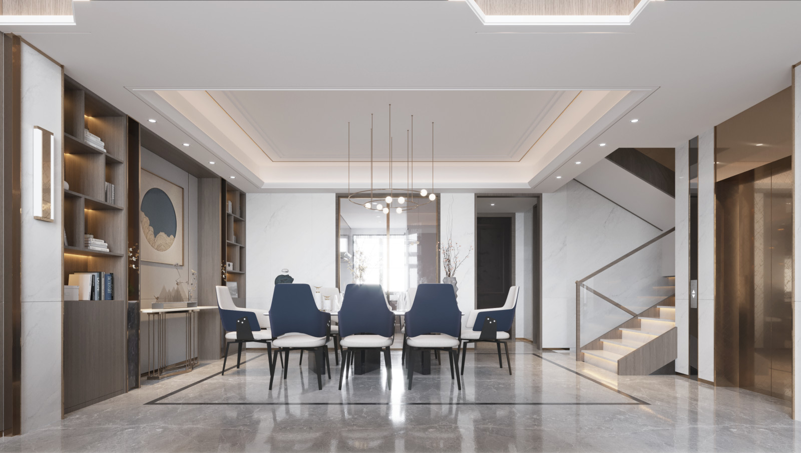 Дизайн интерьеров загородного дома в Ренессанс Парке