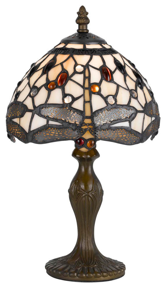 Antique Brass Metal Tiffany, Accent Lamp, Bo-2380Ac
