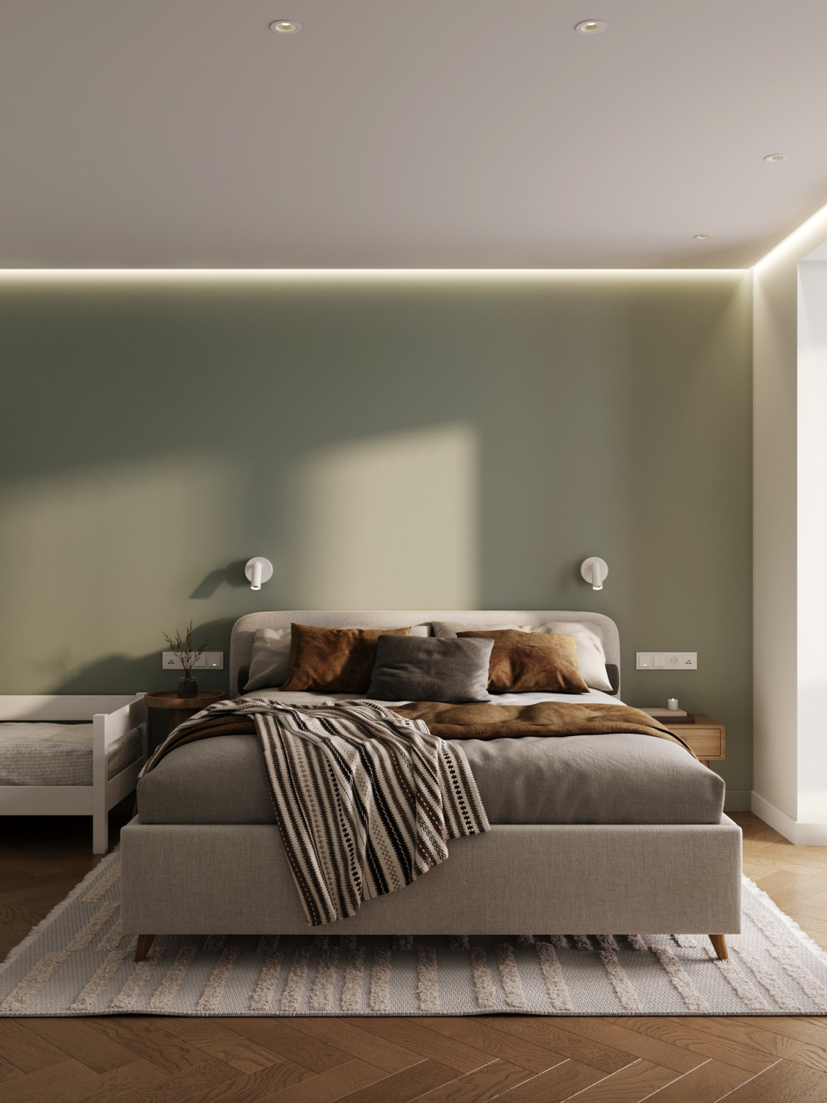 Трехкомнатная квартира в городе Дубнаа