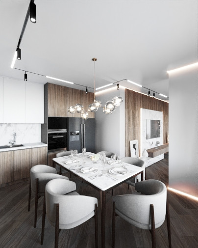 Интерьер в темных тонах