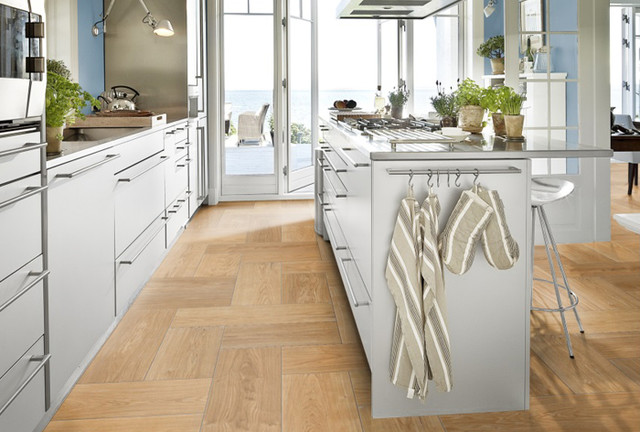 Block-Parkett, Eiche, Natur&ouml;l kitchen