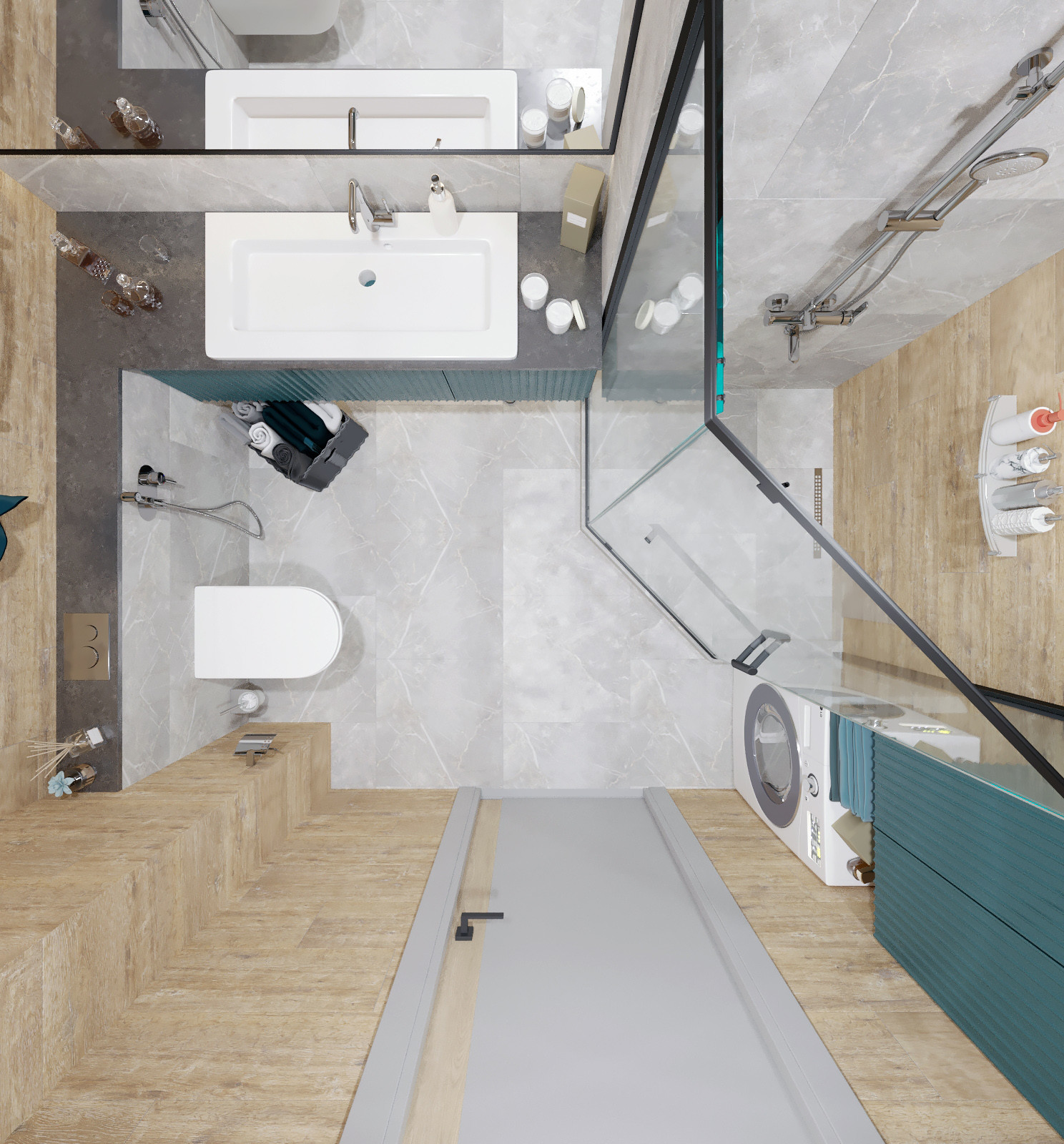 Санузел в "мужской" квартире