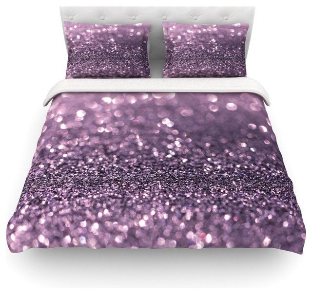Debbra Obertanec Lavender Sparkle Glitter Duvet Cover Purple Debbra Obertanec Lavender Sparkle Glitter Duvet Cover Purple Twin