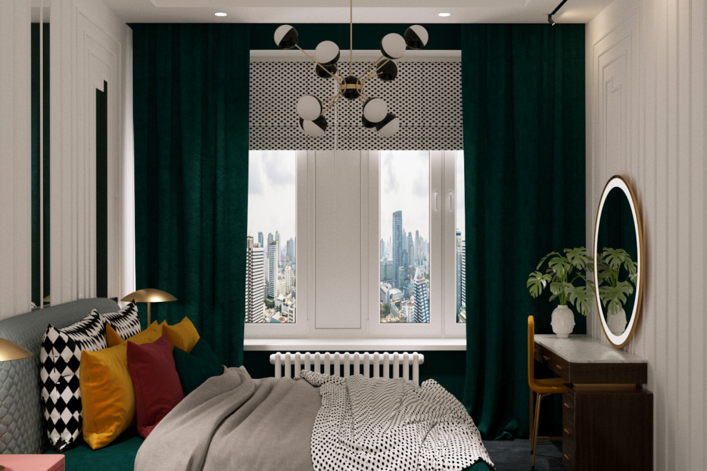 Спальня ЖК Родной город проект "Солнечное конфетти"