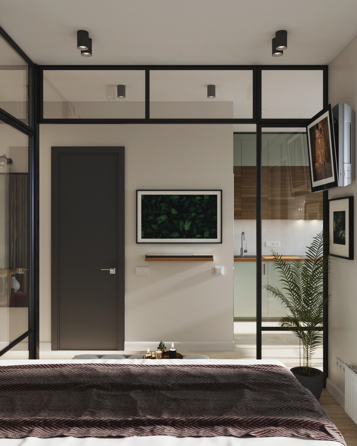 Под тенью пальмы на берегу Финского залива