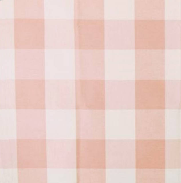 4" Dusty Pink Buffalo Check Fabric Home Decorating Material, Standard