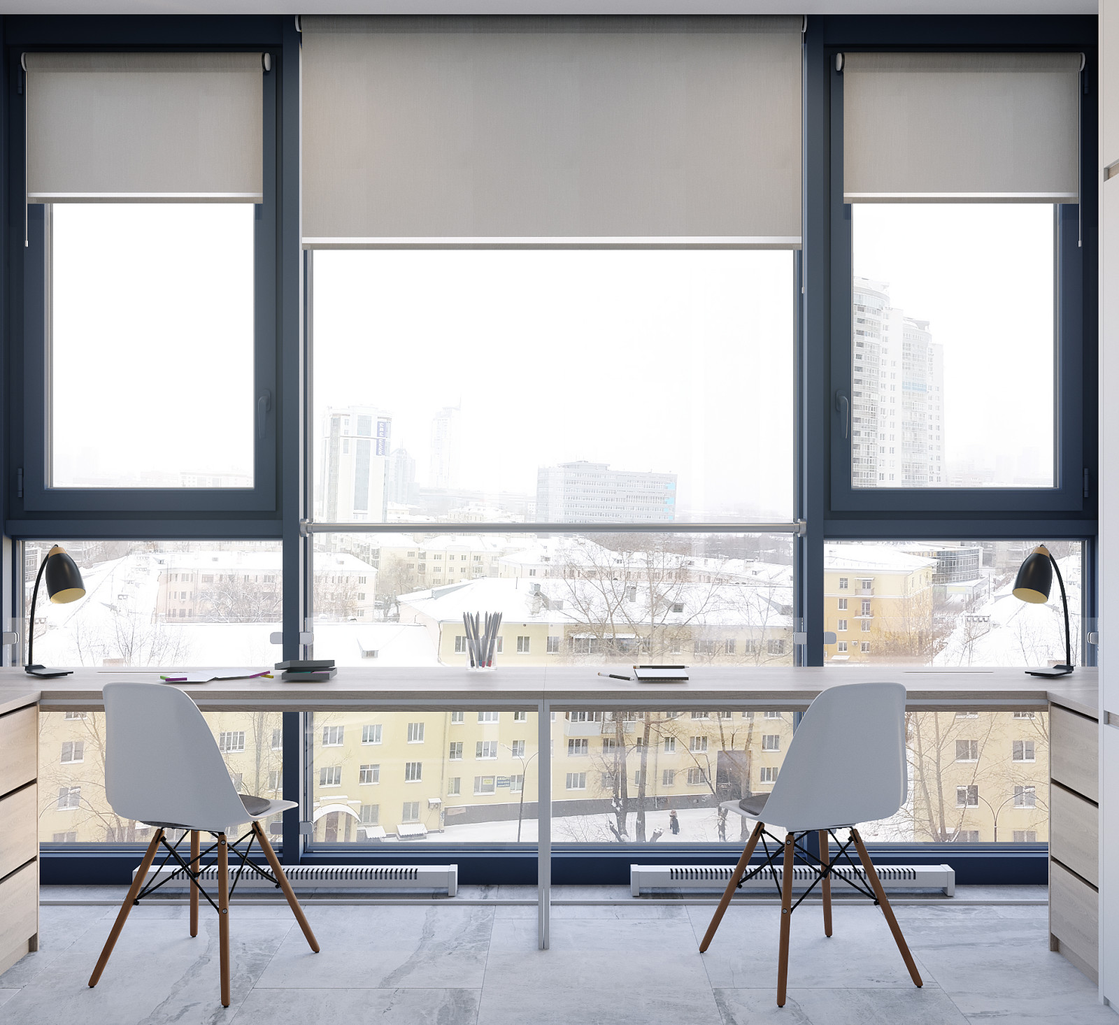 Монохромные линии. Проект квартиры в центре Екатеринбурга