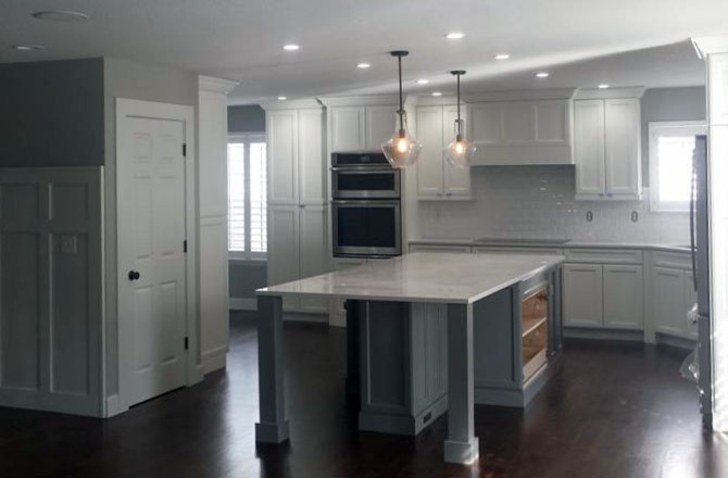White & Gray Centennial Kitchen