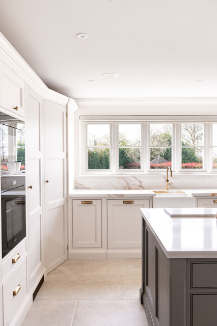 Classic In-Frame Double Flat Bead Shaker Kitchen farmhouse-kitchen