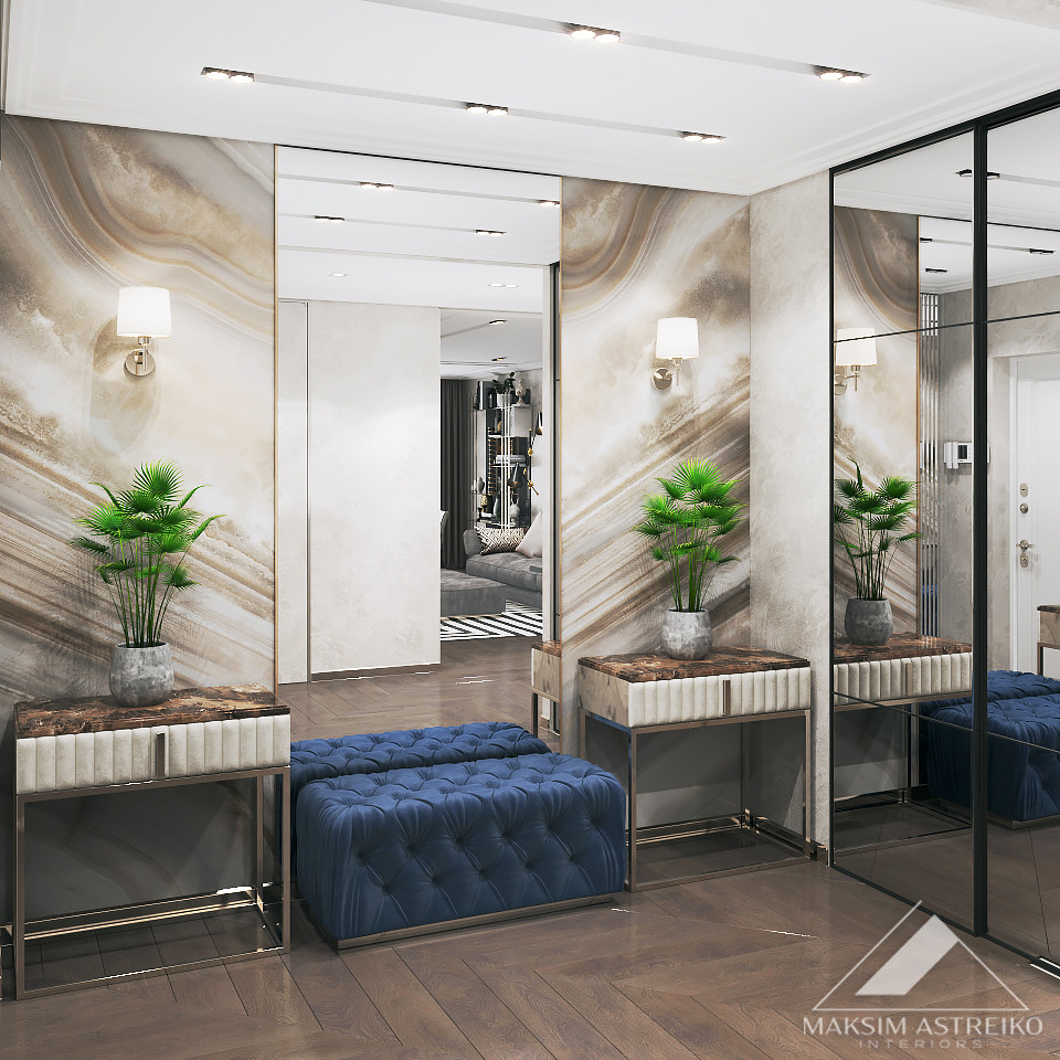 Современный интерьер с элементами арт деко