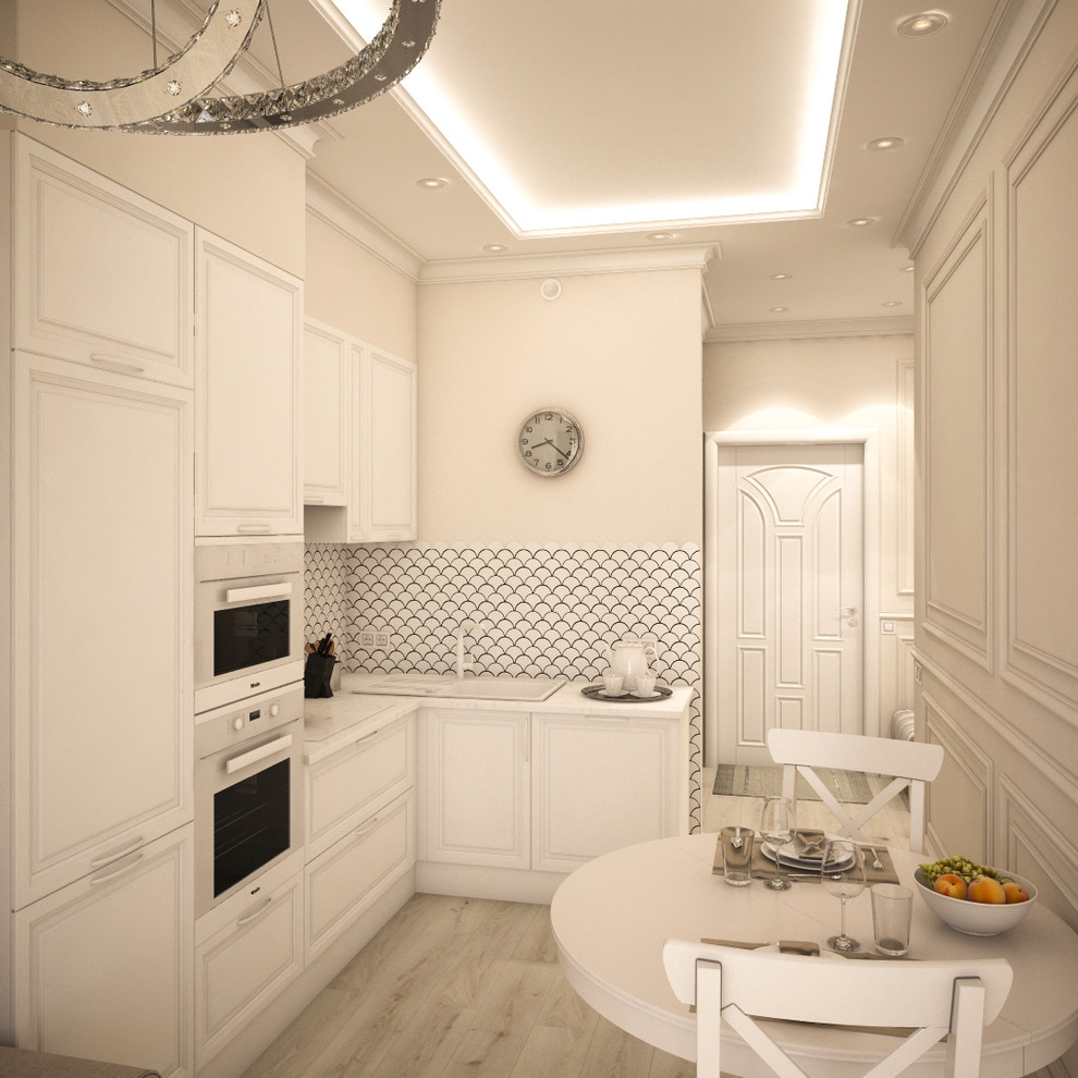 Светлая однокомнатная квартира в неоклассическом стиле