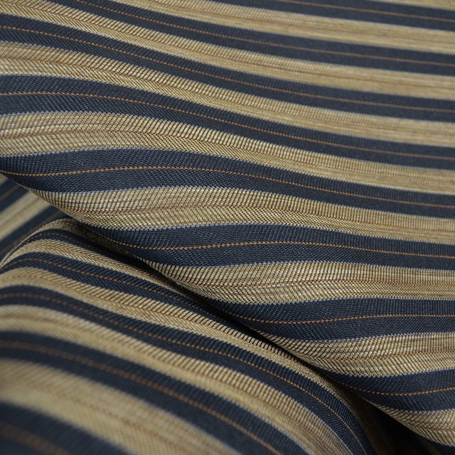 Black Brown Horizontal Stripe Upholstery Fabric - Traditional ...